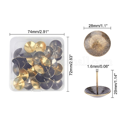 Железные гвозди с круглой головкой&nbsp;AJEW-GA0001-50-1