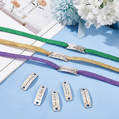 4 пара 4 стилей пряжки для шнурков из нержавеющей стали AJEW-FG0004-10A-1