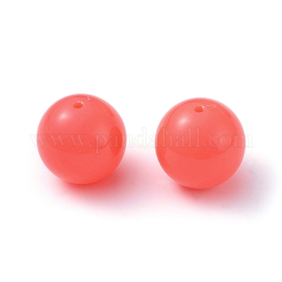 Флуоресценции коренастый акриловые бусины MACR-R517-20mm-08-1