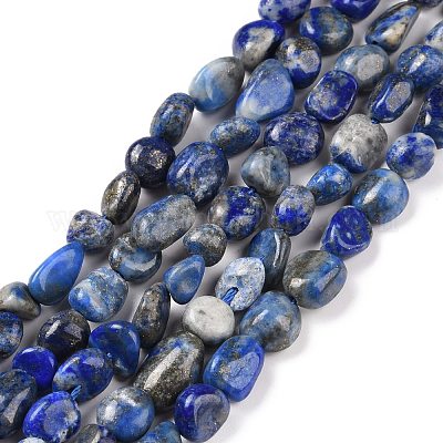 Natürlicher Lapislazuli Perlenstränge&nbsp;G-F575-01F-1