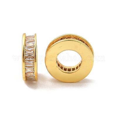 Стойки обшивки латунь кубического циркония европейский шариков KK-G457-06G-1