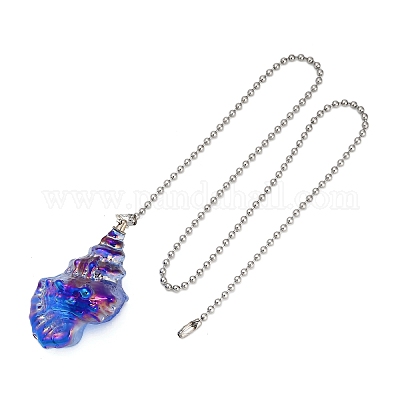 Стеклянные подвески потолочный вентилятор тяговые цепи удлинители HJEW-H064-01A-P-1