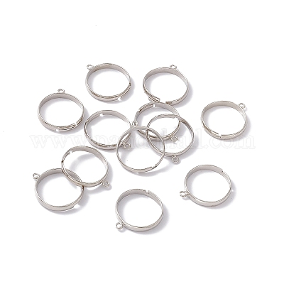 Bases d'anneau de boucle en laiton&nbsp;X-EC159-1