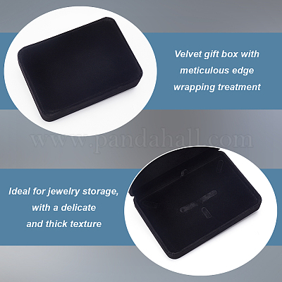 Бархатная подарочная коробка для хранения ювелирного набора CON-WH0104-10B-1
