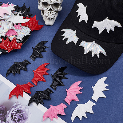 80 шт. 10 стиля искусственная кожа крылья зло украшения аксессуары WI-CL0002-02-1
