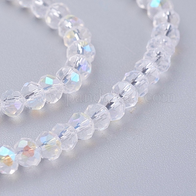 Гальванические стеклянные бусины&nbsp;LS-EGLA-J047-3x2mm-AB03-1