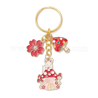 Брелки из сплава эмали KEYC-JKC01298-03-1