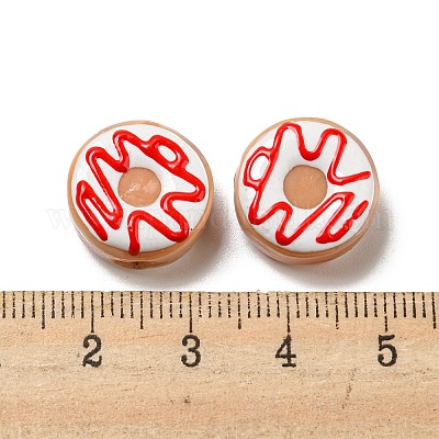 Нити эмалевых бусин лэмпворк ручной работы LAMP-A001-F05-1