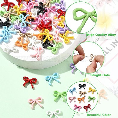 55шт бусины из сплава 11 цветов FIND-CJ0004-27-1