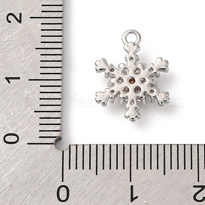 Латунные подвески из прозрачного кубического циркония KK-V016-03P-1