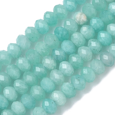 Природных амазонит бисер нитей&nbsp;G-L651-B03-5x3mm-1