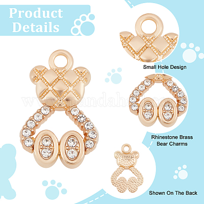 Подвески со стразами из сплава ALRI-AR0001-04-1