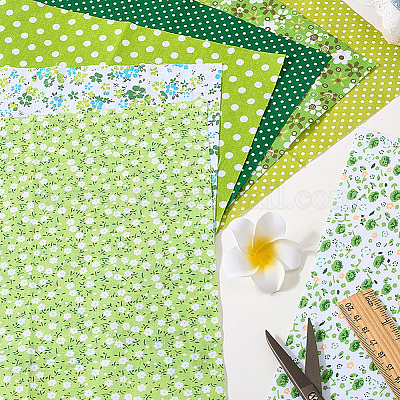 7 pieza de tela de algodón estampada.&nbsp;DIY-CY0002-16B-1