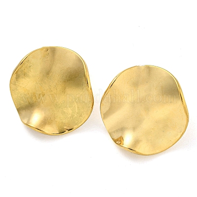 Ионное покрытие (ip) серьги-гвоздики из нержавеющей стали 304 EJEW-P270-01B-G-1