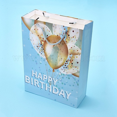 Sacchetti regalo di carta di compleanno modello palloncini all