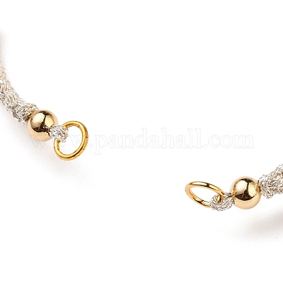 Регулируемый плетеный браслет из полиэфирного шнура AJEW-JB00760-01-1