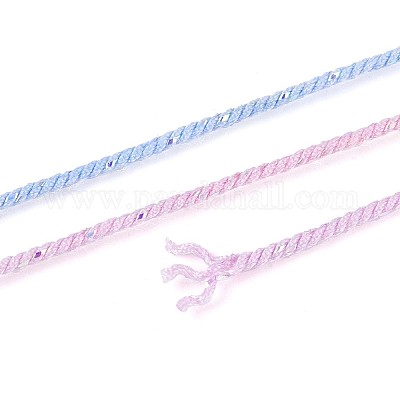 27 м сегментно окрашенные круглые полиэфирные витые шнуры OCOR-N009-02A-04-1