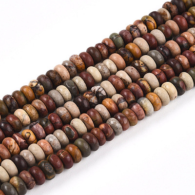 Натуральная полихромная яшма/камень Пикассо/нити бус из яшмы Пикассо G-T140-70B-1