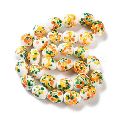 Бусы лэмпворк ручной работы LAMP-Q036-08C-1