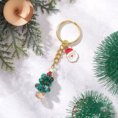 Рождественская елка с брелками Санта-Клауса KEYC-MZ00045-01-1