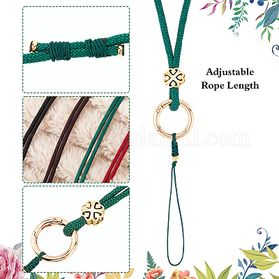 Ремни для мобильных устройств из полиэстера и золотого сплава FIND-WH20004-52D-1