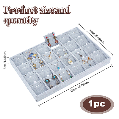 1шт 24 бархатных подноса для демонстрации подвесок и ожерелий NDIS-AR0001-02-1