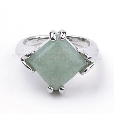 Натуральные зеленые авентурные кольца G-S242-08-B-1