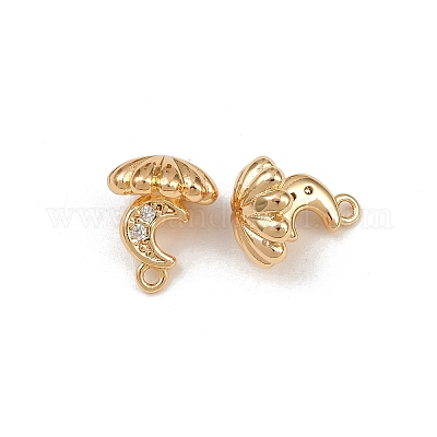 Латунные микро проложить кубического циркония подвески KK-K407-22G-1