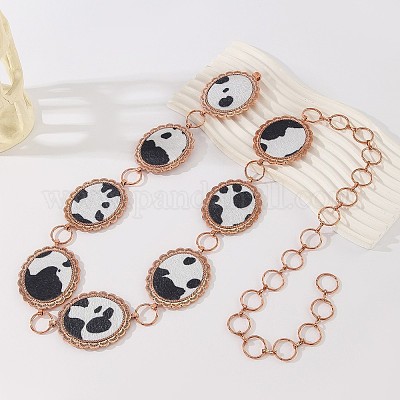 Сплав с искусственной кожей с принтом коровы FS-WGD408C-02-1