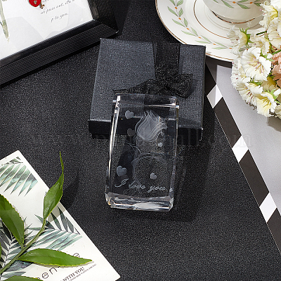 Прозрачные стеклянные украшения дисплея DJEW-WH0010-42-1