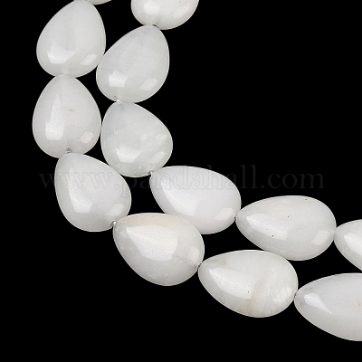 Бусины из натурального белого нефрита G-Z105-B01-01A-1