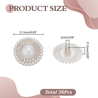 36 шт. пуговицы из цинкового сплава с 1 отверстиями BUTT-AR0001-30-1