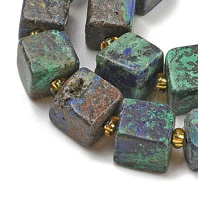 Натуральные нитки из бисера азурита G-G053-B20-01-1