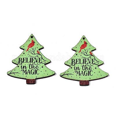 Подвески из дерева тополя с принтом FIND-N005-74T-1