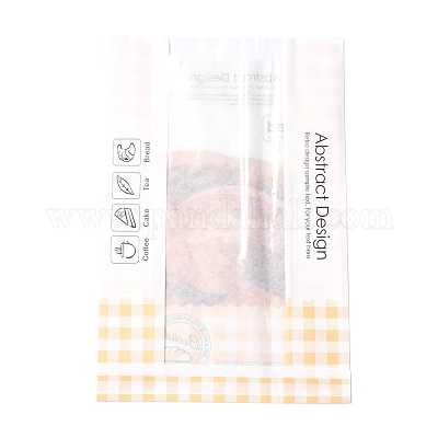 Прямоугольник с узором хлеба бумажные пакеты для выпечки CARB-K0001-01I-1