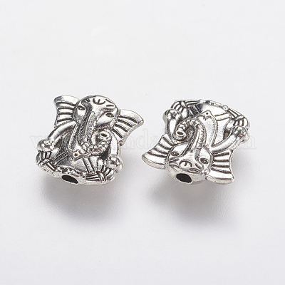 Сплавочные овальные бусины тибетского стиля &nbsp;PALLOY-F202-27AS-1