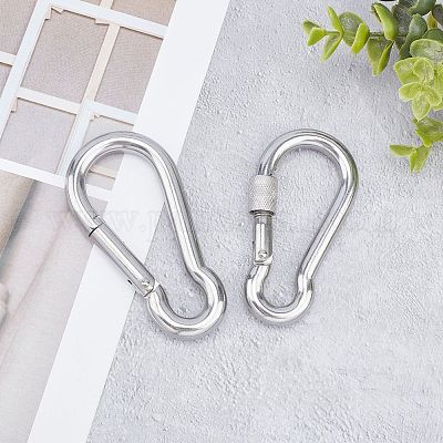 2 шт. 2 карабина для скалолазания из нержавеющей стали 304 STAS-UN0020-68P-1