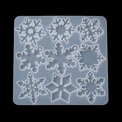 Силиконовые Молды для рождественских подвесок своими руками DIY-F140-02D-1