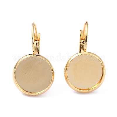 Серьги с застежкой-рычагом из нержавеющей стали 304 STAS-F191-03G-10mm-1