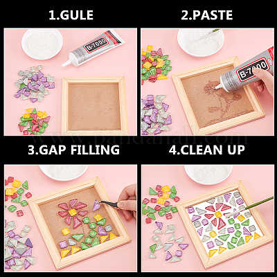 Кабошоны из стекла с блестками GLAA-FH0001-02C-1