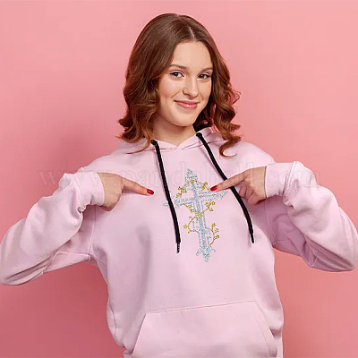 4 шт. аппликация с вышивкой из двухцветной полиэстеровой металлической нити PATC-HY0001-25-1