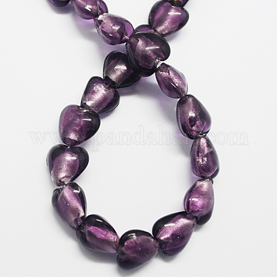 Стеклянные бусины FOIL-R050-20x13mm-18-1