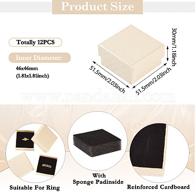 Квадратные бумажные подарочные коробки для хранения CON-TAC0001-05B-1