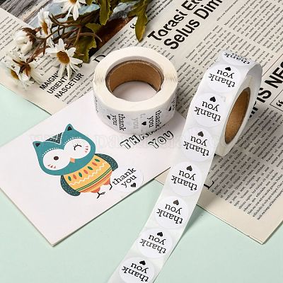 1 дюймовые наклейки с благодарностью DIY-G025-J04-1