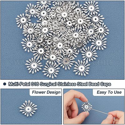 Многолепестковые колпачки из хирургической нержавеющей стали 316 STAS-UN0046-81-1