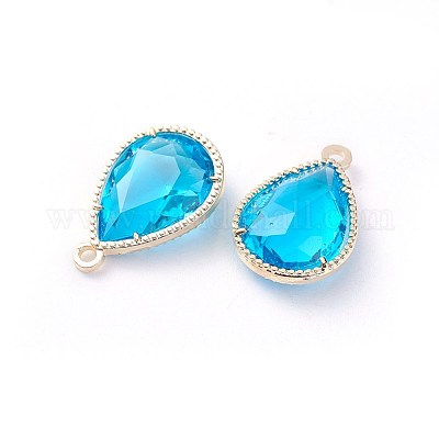 Стеклянные подвески GLAA-A037-G-KC-1