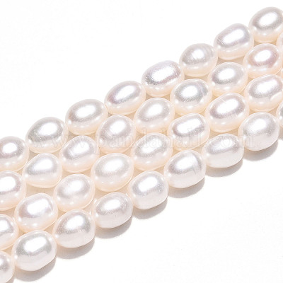 Нити из натурального культивированного пресноводного жемчуга PEAR-N012-07X-1