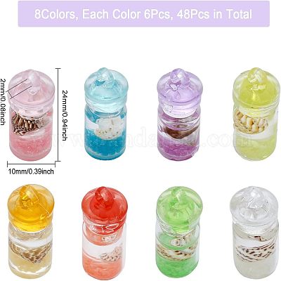 48 шт. двухцветные светящиеся пластиковые подвески KY-CA0001-41-1