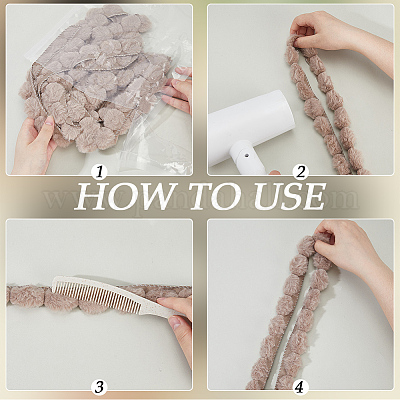 5м полиэстеровая вышивка швейная отделка&nbsp;AJEW-GF0012-30B-1