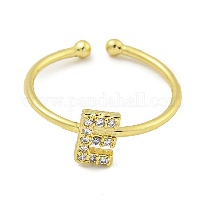 Латунные открытые манжеты для женщин RJEW-F162-02G-E-1